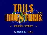 L'écran titre de Tails Adventure